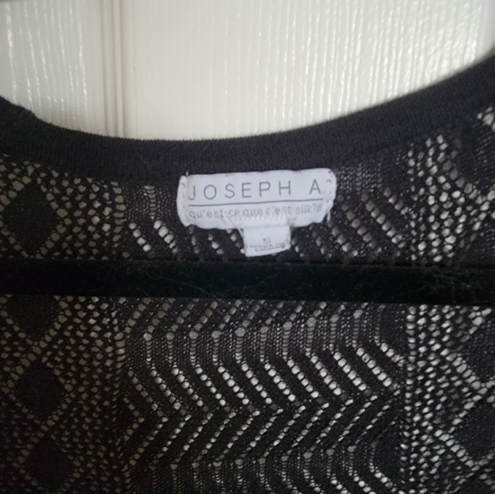 Joseph A. Knit Pattern Open Front Cardigan Small - image 4